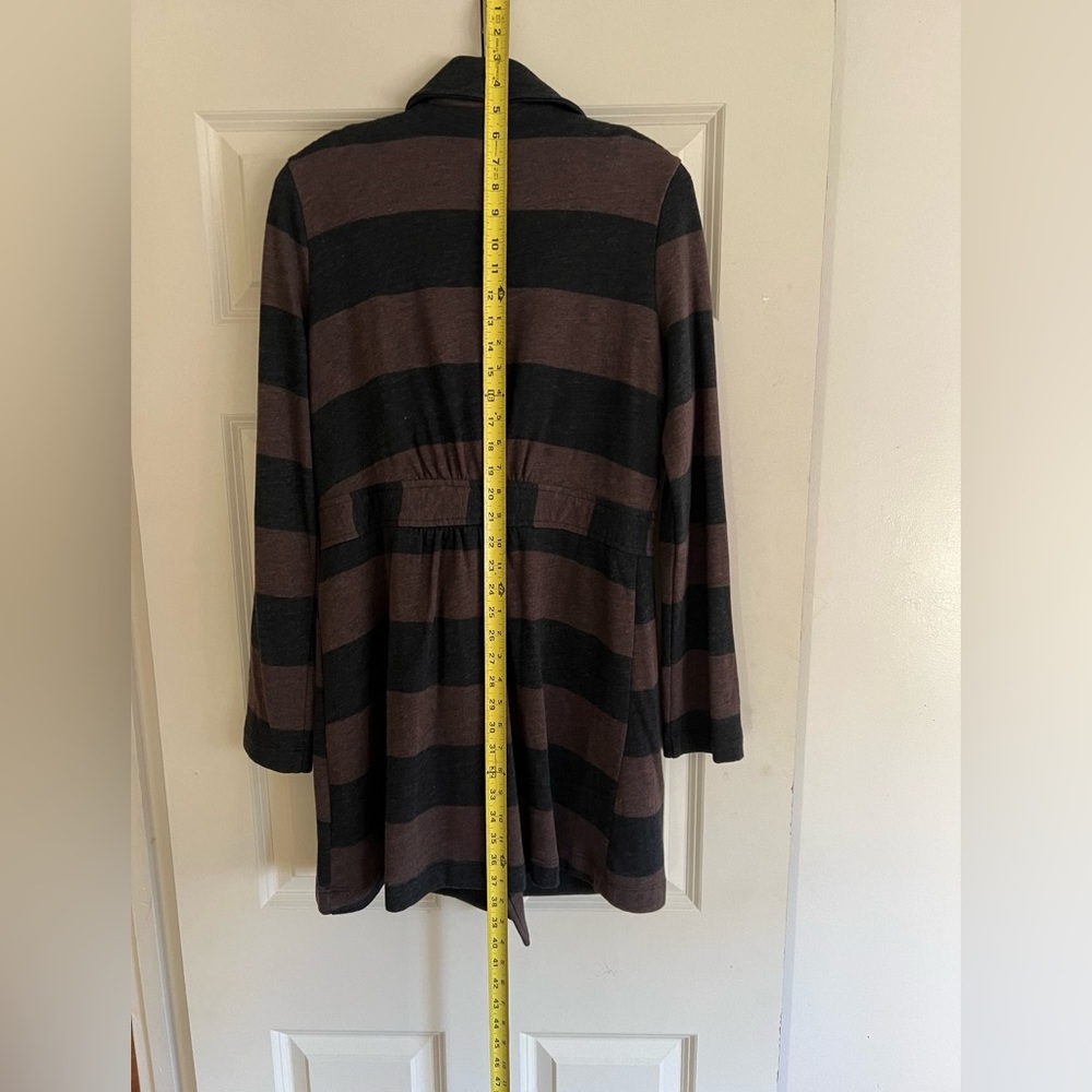Splendid Lightweight Striped Coat Black Brown NWT - Picture 5 of 8
